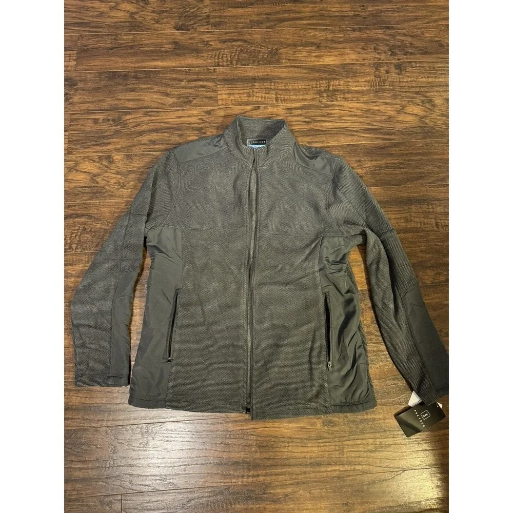 Pga Tour Golf Men’s Gray full Zip Jacket Sz:small